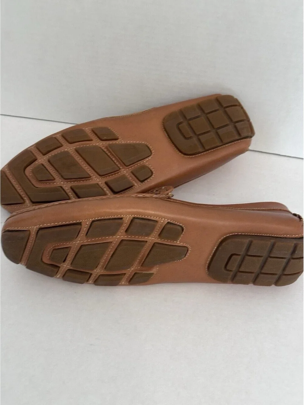 Donald Pliner Damion Leather Casual Mens Loafer Woven Calf Cognac Size 10